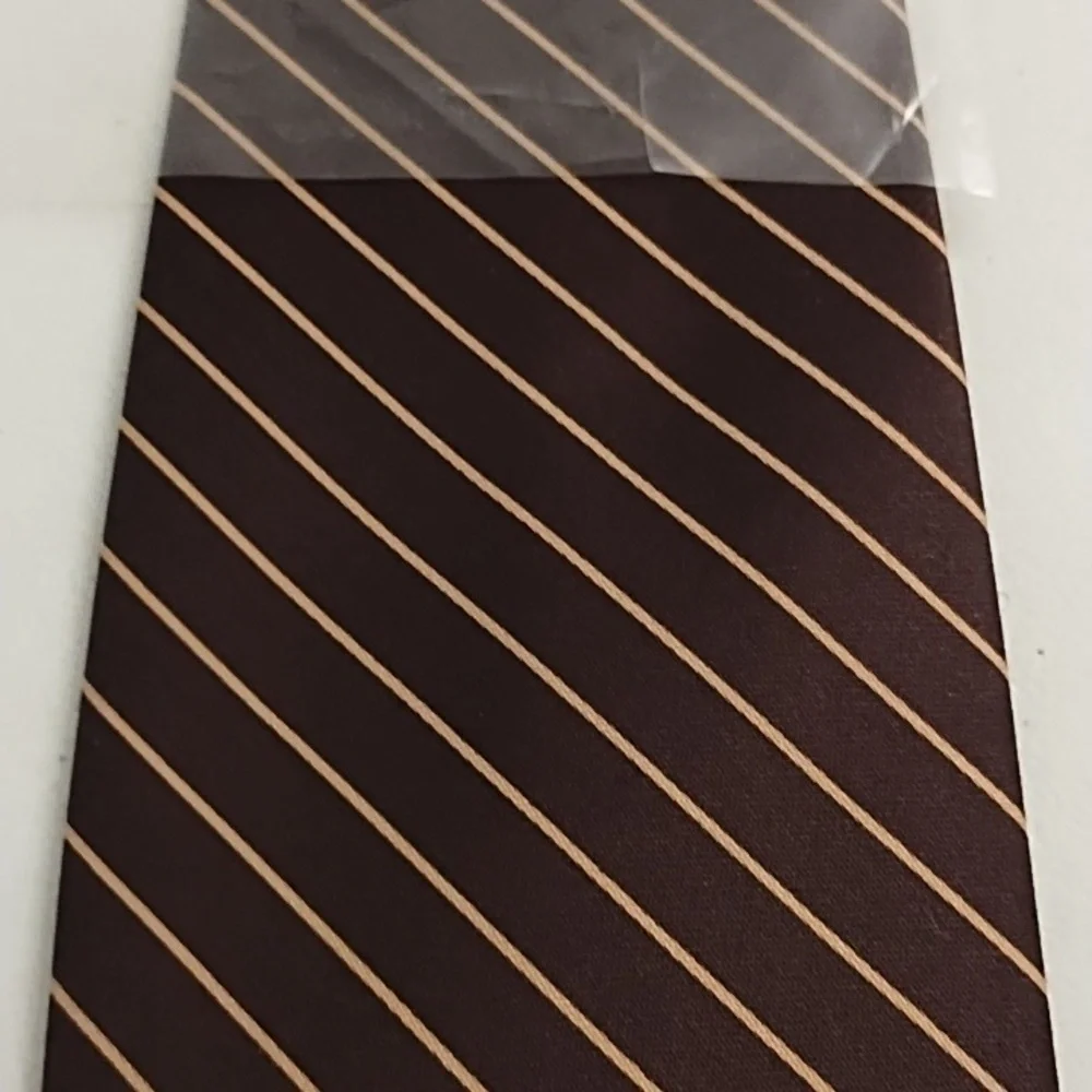Parksdern Washable Pure Silk Tie Brown Tan New Without Tags
